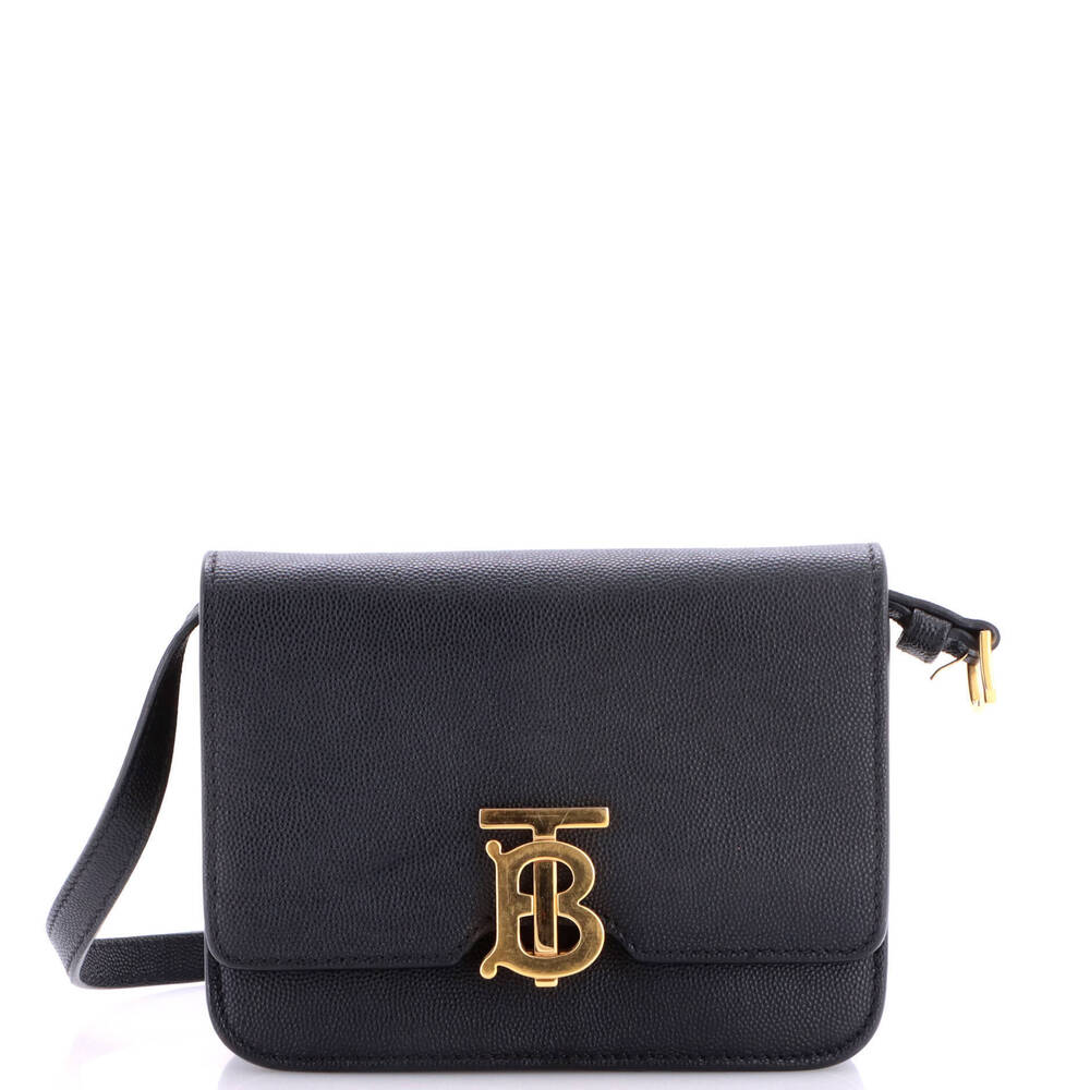 Burberry Mini TB Flap Bag Leather